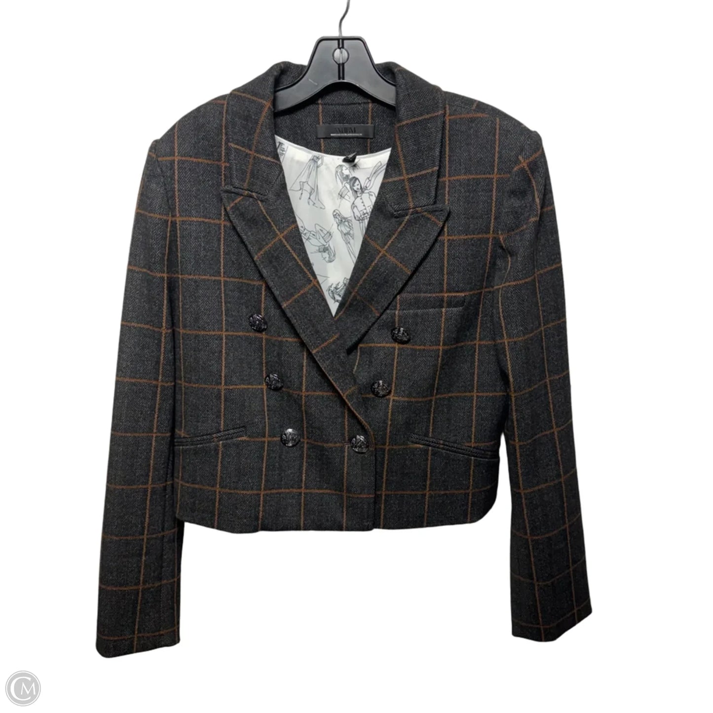 Blazer By White House Black Market In Brown & Grey, Size: 14