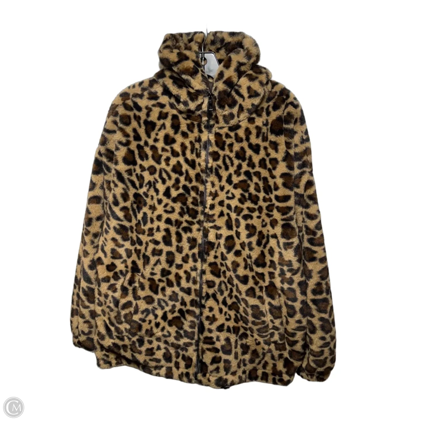 Jacket Faux Fur & Sherpa By Shang Zhe Uomo Classic In Animal Print, Size: Xxl