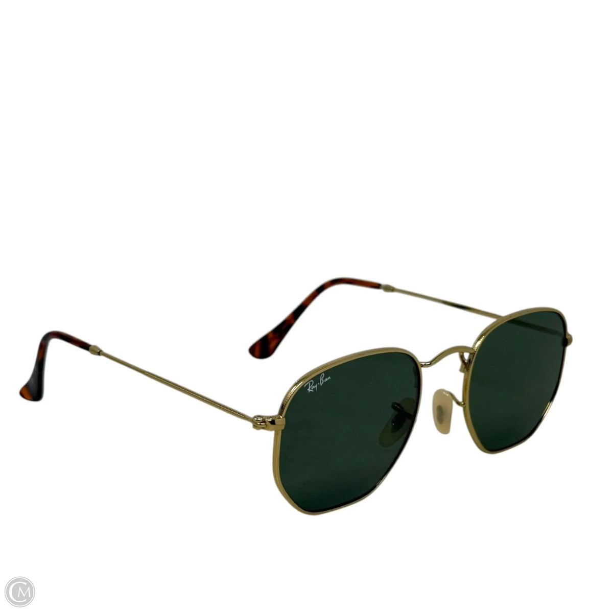 Hexagonal Flat Lenses Sunglasses Designer By Ray Ban, Size: