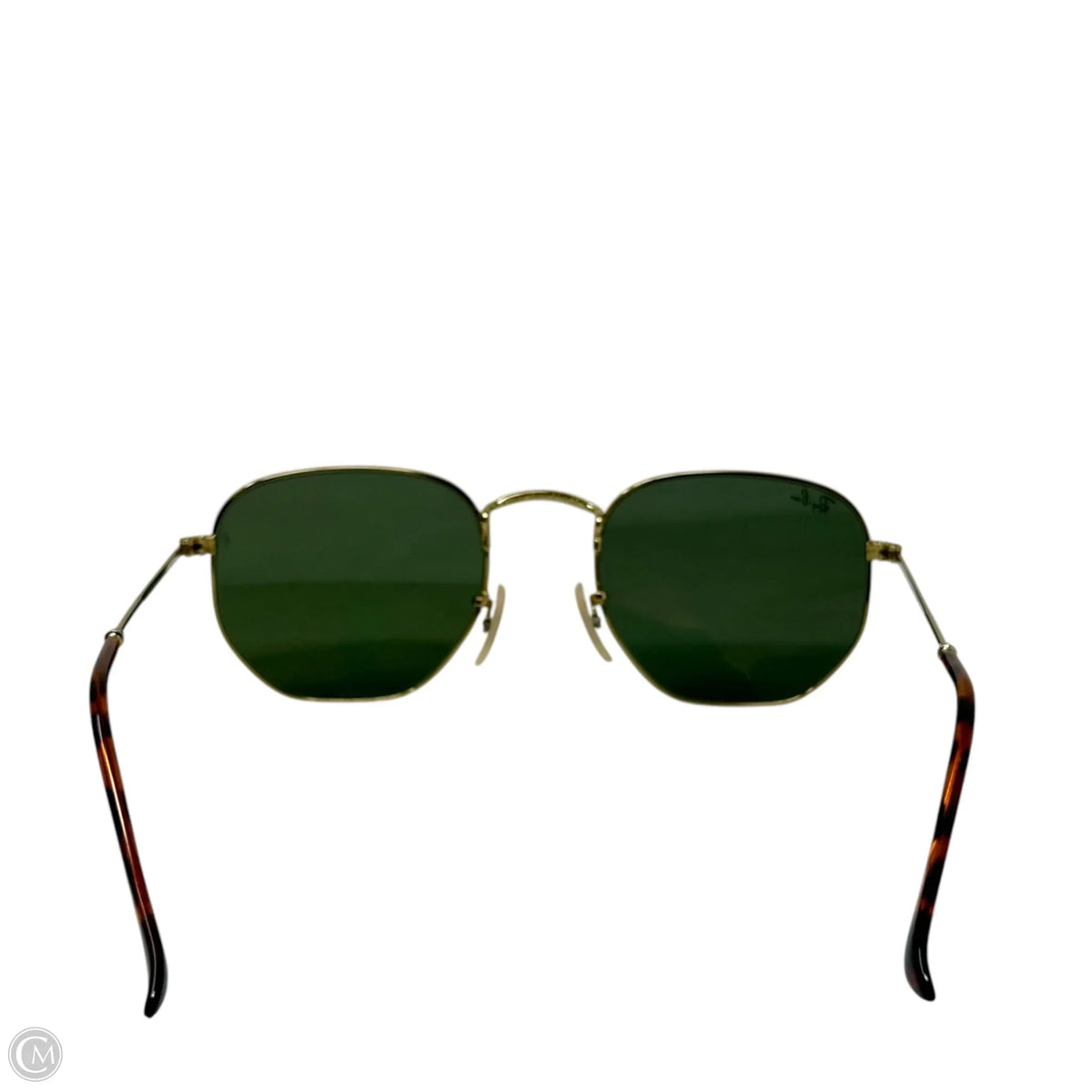 Hexagonal Flat Lenses Sunglasses Designer By Ray Ban, Size: