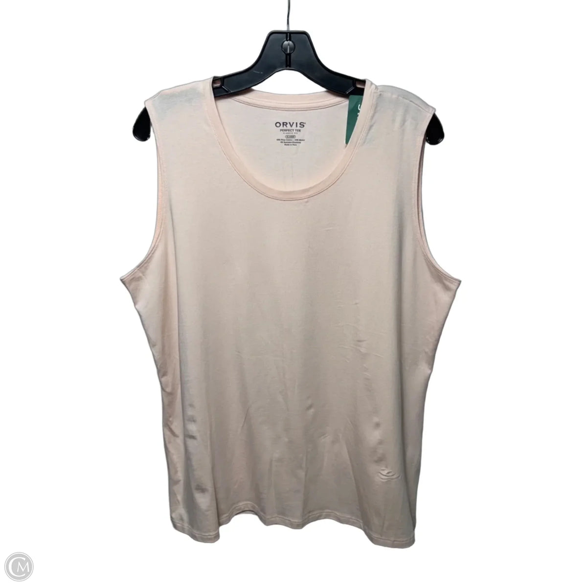 Top Sleeveless Basic By Orvis In Peach, Size: Xl