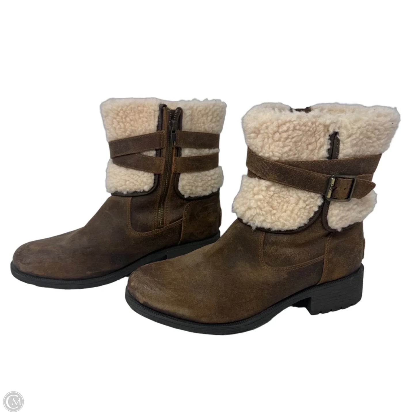 Blayre Boots Designer By Ugg In Brown, Size: 10