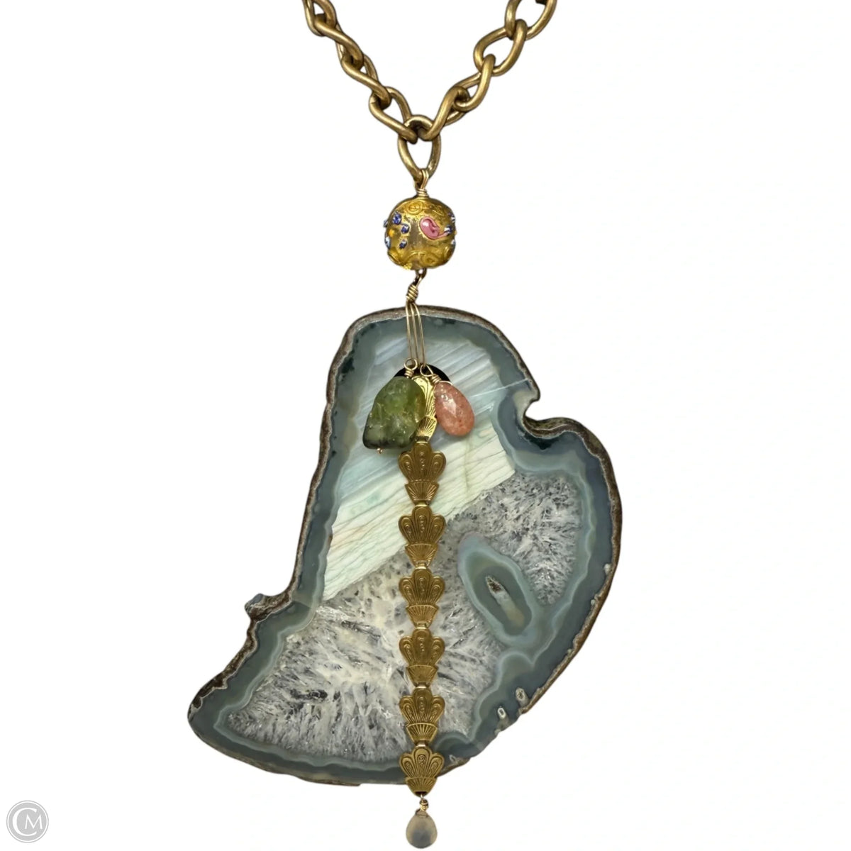 Agate Slice Statement Necklace