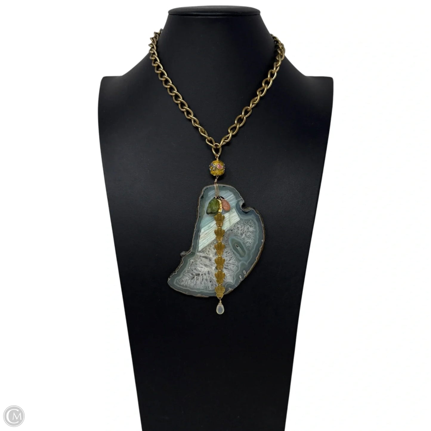 Agate Slice Statement Necklace