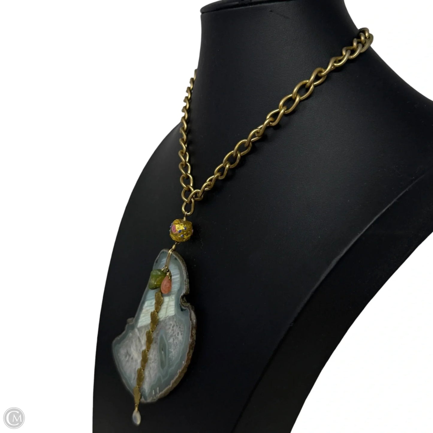 Agate Slice Statement Necklace