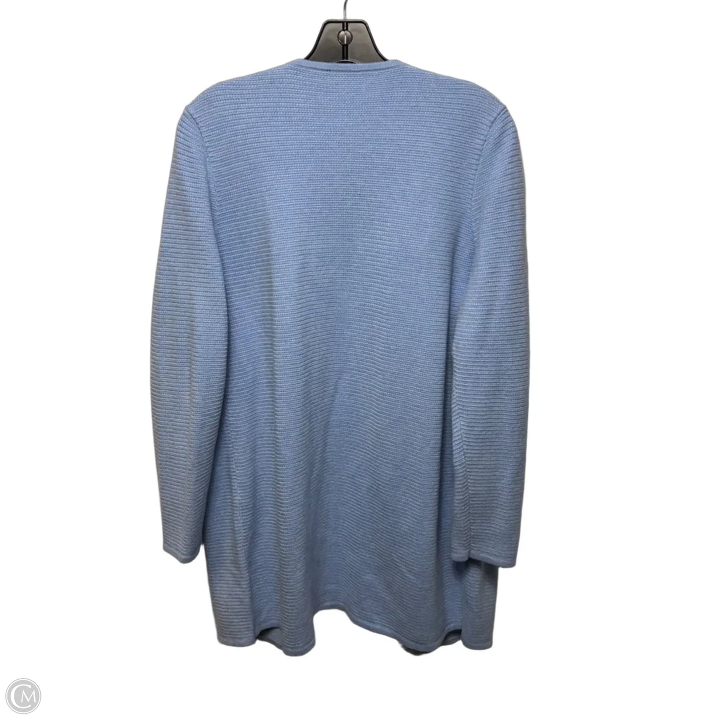 Sweater Cardigan By Talbots In Blue, Size: Lp