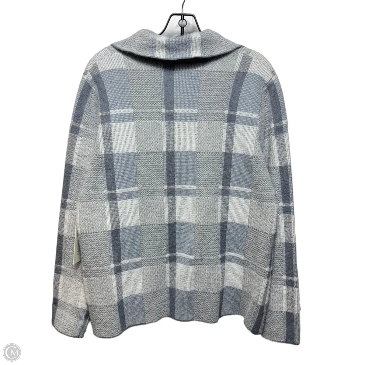Jacket Shirt By Rachel Zoe In Plaid Pattern, Size: L