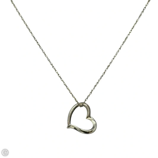 Sterling Silver Open Heart Pendant Necklace