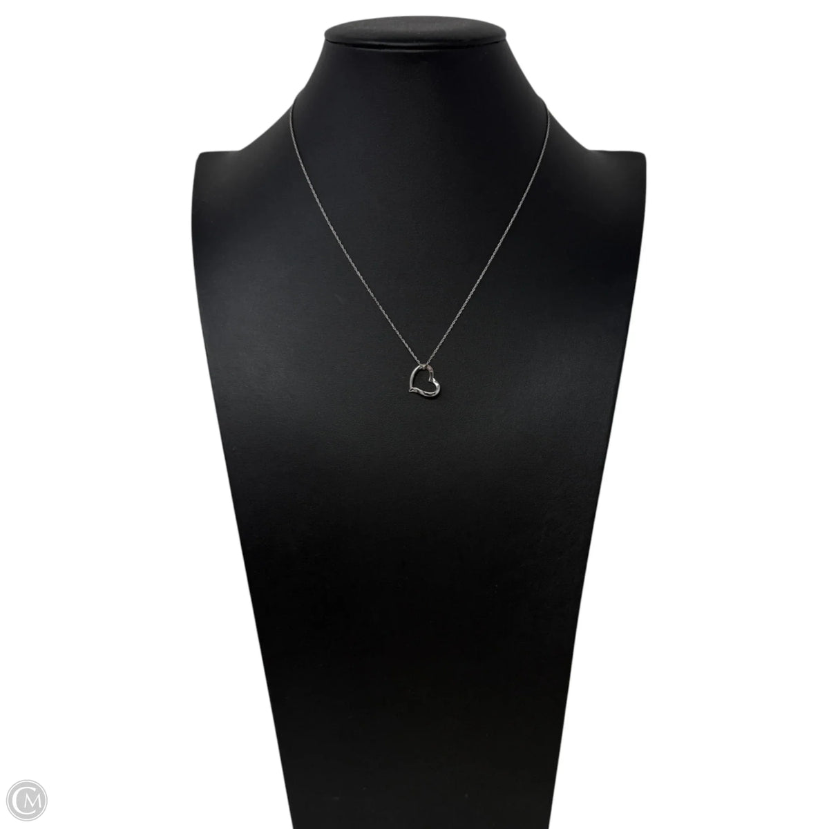 Sterling Silver Open Heart Pendant Necklace