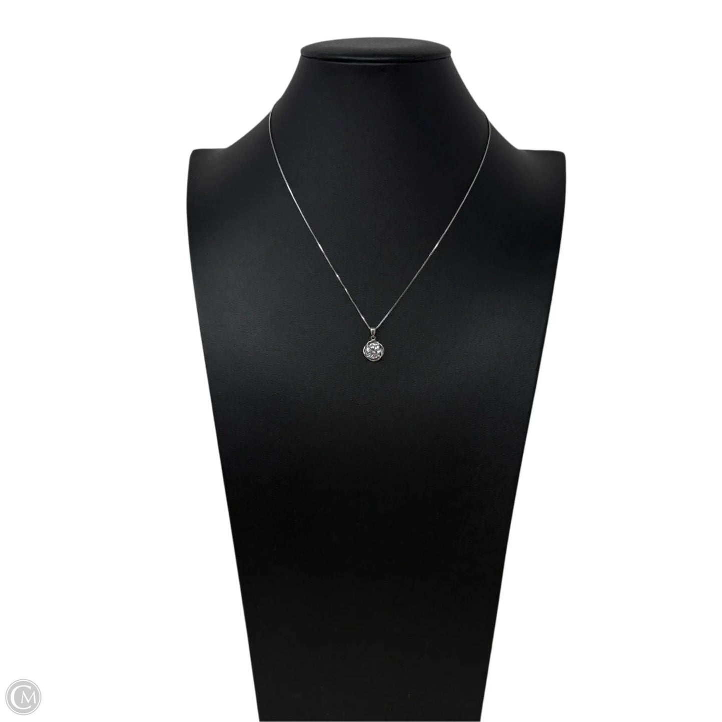 Sterling Silver & CZ Pendant Necklace