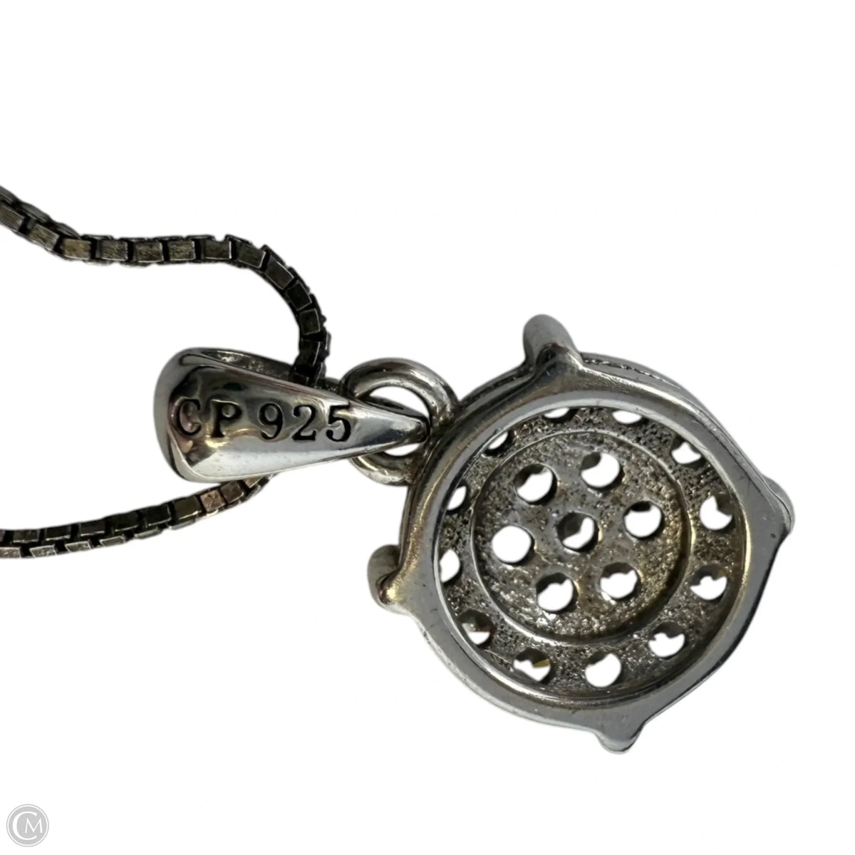 Sterling Silver & CZ Pendant Necklace