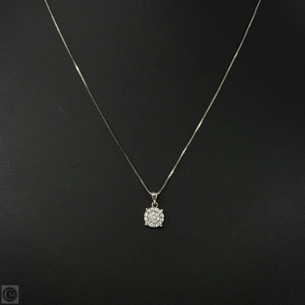 Sterling Silver & CZ Pendant Necklace
