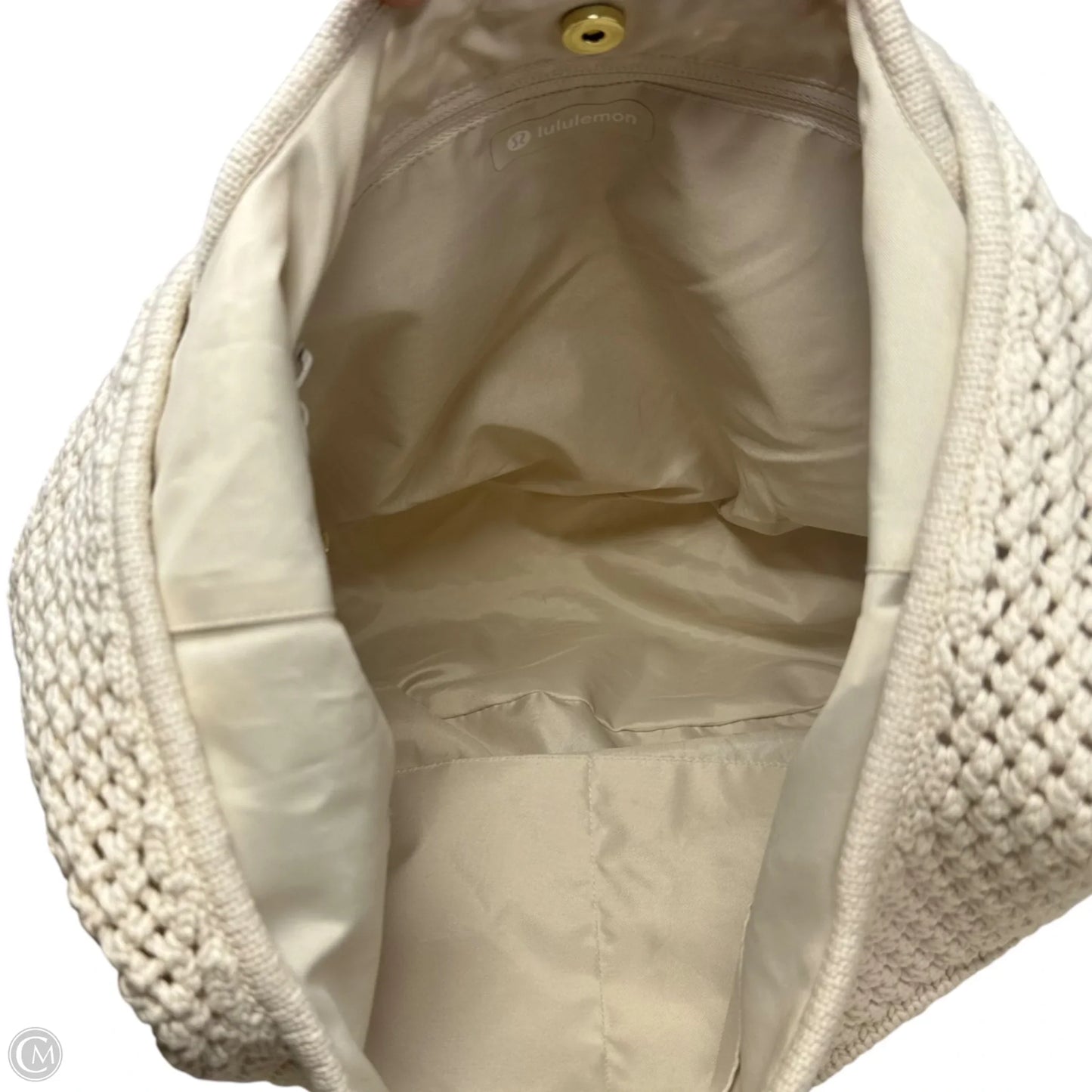 Cotton Crochet Handbag By Lululemon, Size: Medium