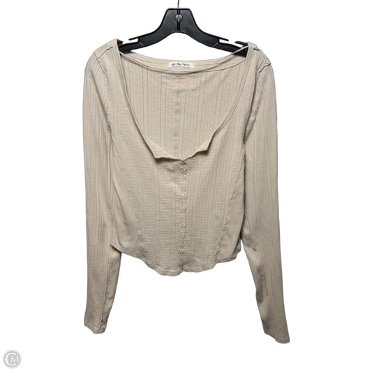 Top Long Sleeve By We The Free In Cream, Size: L