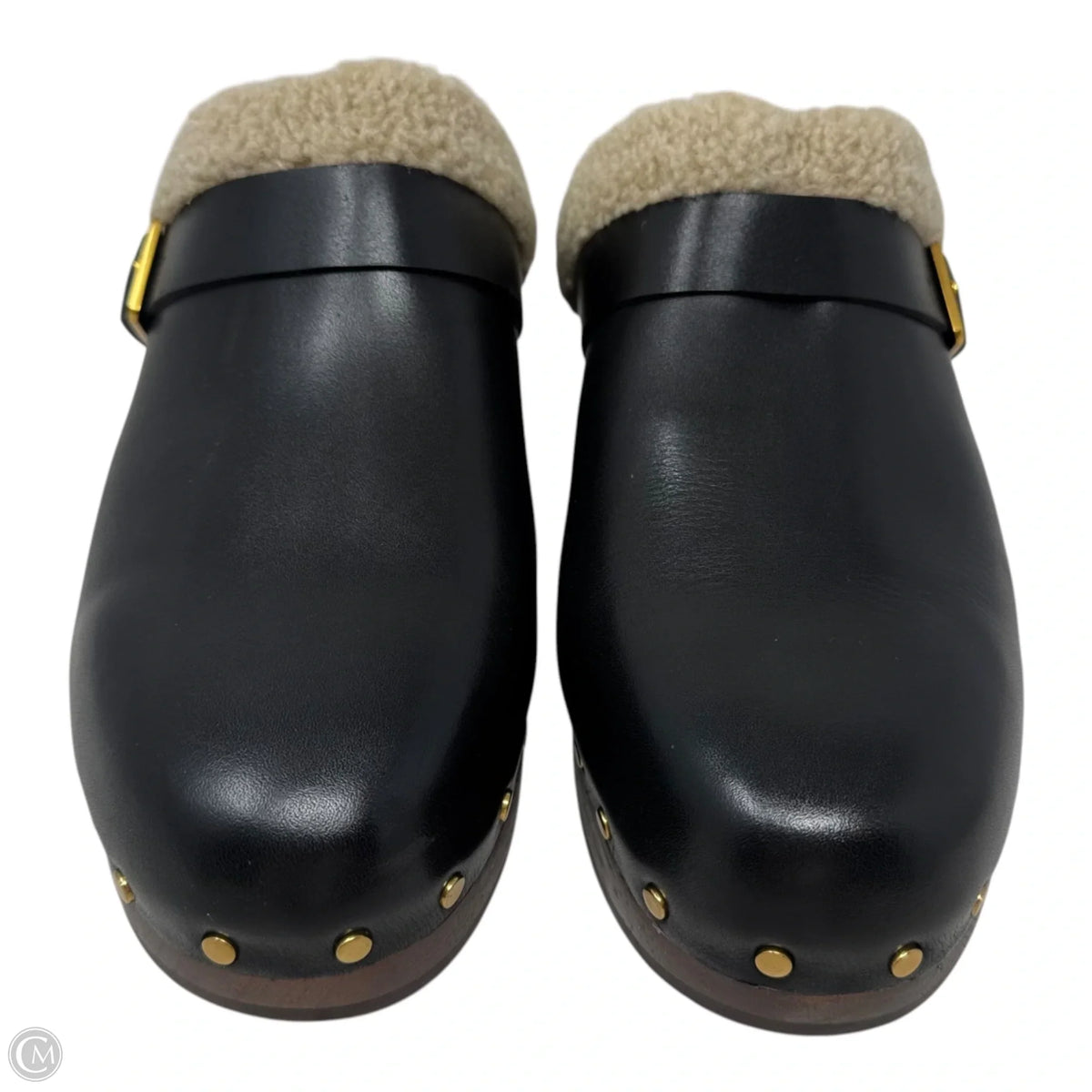 Clogs Shoes Heels Block By Paige In Black, Size: 9.5