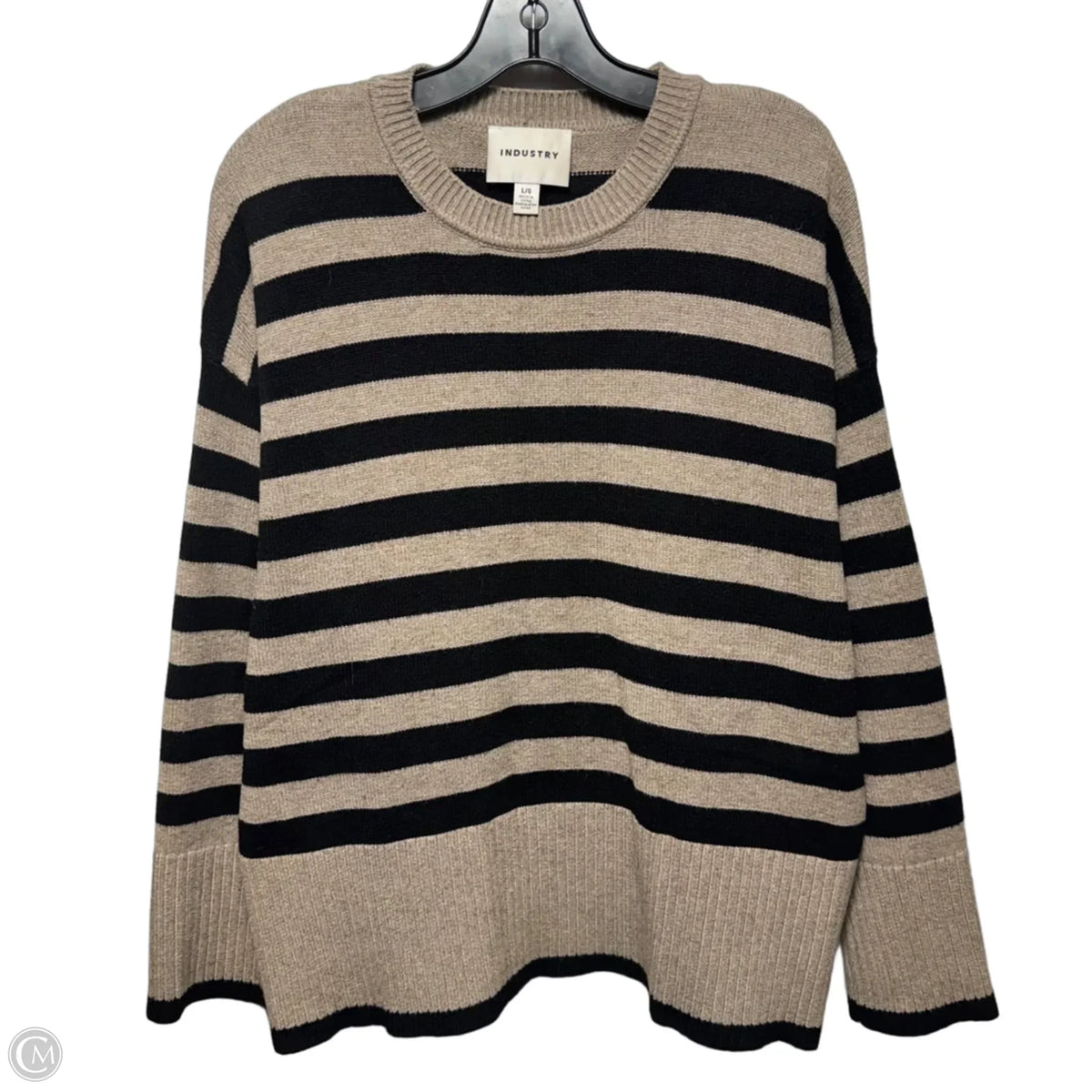 Sweater By Industry In Striped Pattern, Size: L