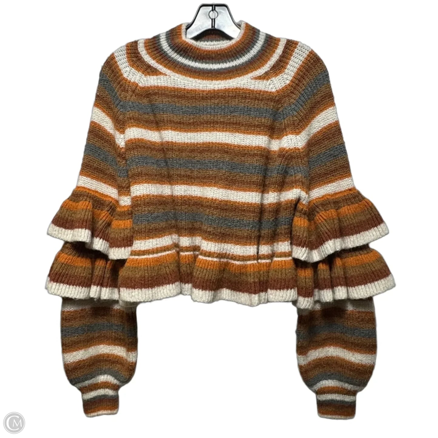 Sweater By Current Air In Striped Pattern, Size: M