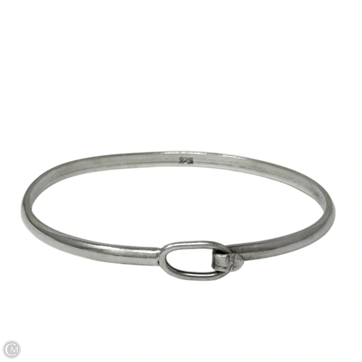 Sterling Silver Hook & Loop Bangle Bracelet