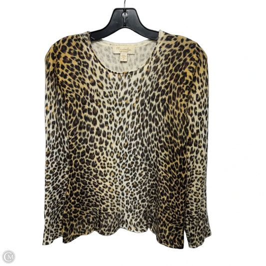 Sweater Cashmere By Mainbocher In Animal Print, Size: M