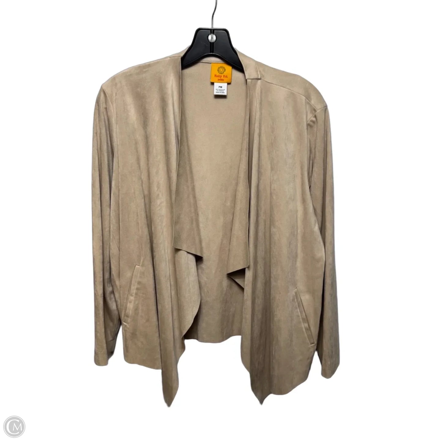 Faux Suede Jacket Other By Ruby Rd In Tan, Size: Mp
