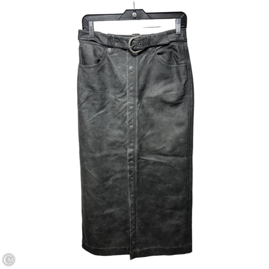 Faux Leather Skirt Maxi By We The Free In Grey, Size: 2