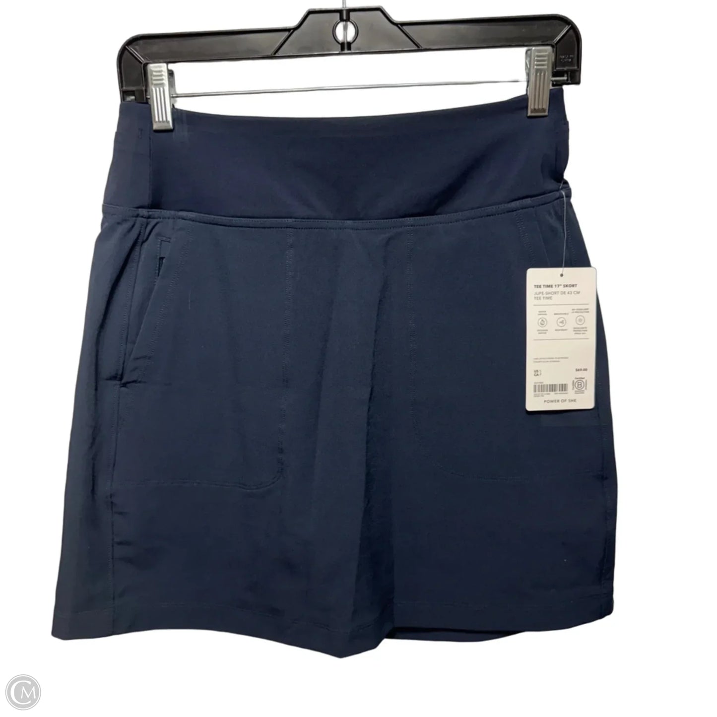 Tee Time Athletic Skort By Athleta In Navy, Size: S