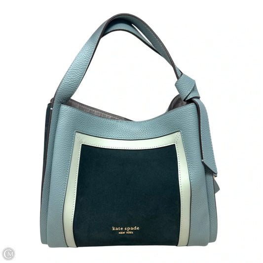 Knott Colorblock Satchel Handbag Designer By Kate Spade, Size: Medium