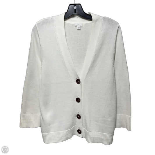 Sweater Cardigan By J. Jill In White, Size: M