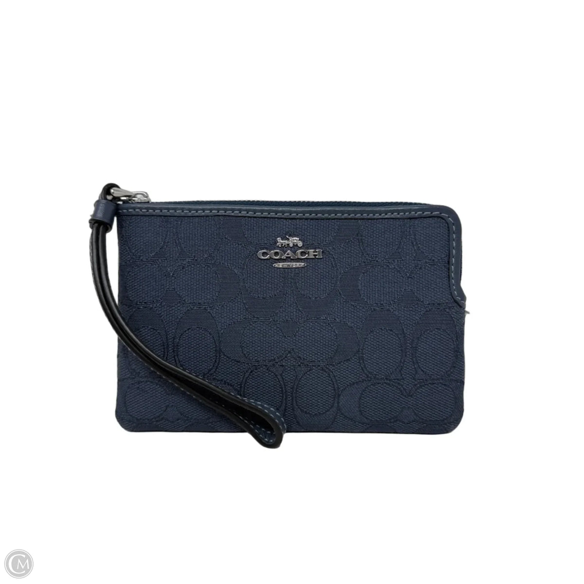 Corner Zip Wristlet Designer By Coach, Size: Small