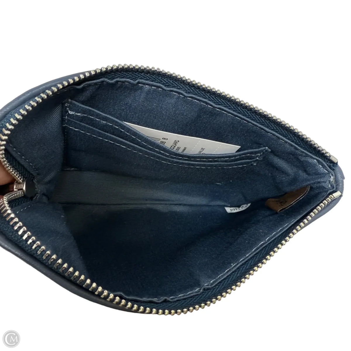 Corner Zip Wristlet Designer By Coach, Size: Small