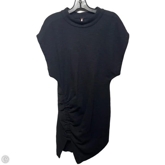 Ruched Shirt-Dress Casual Midi By Free People In Black, Size: S