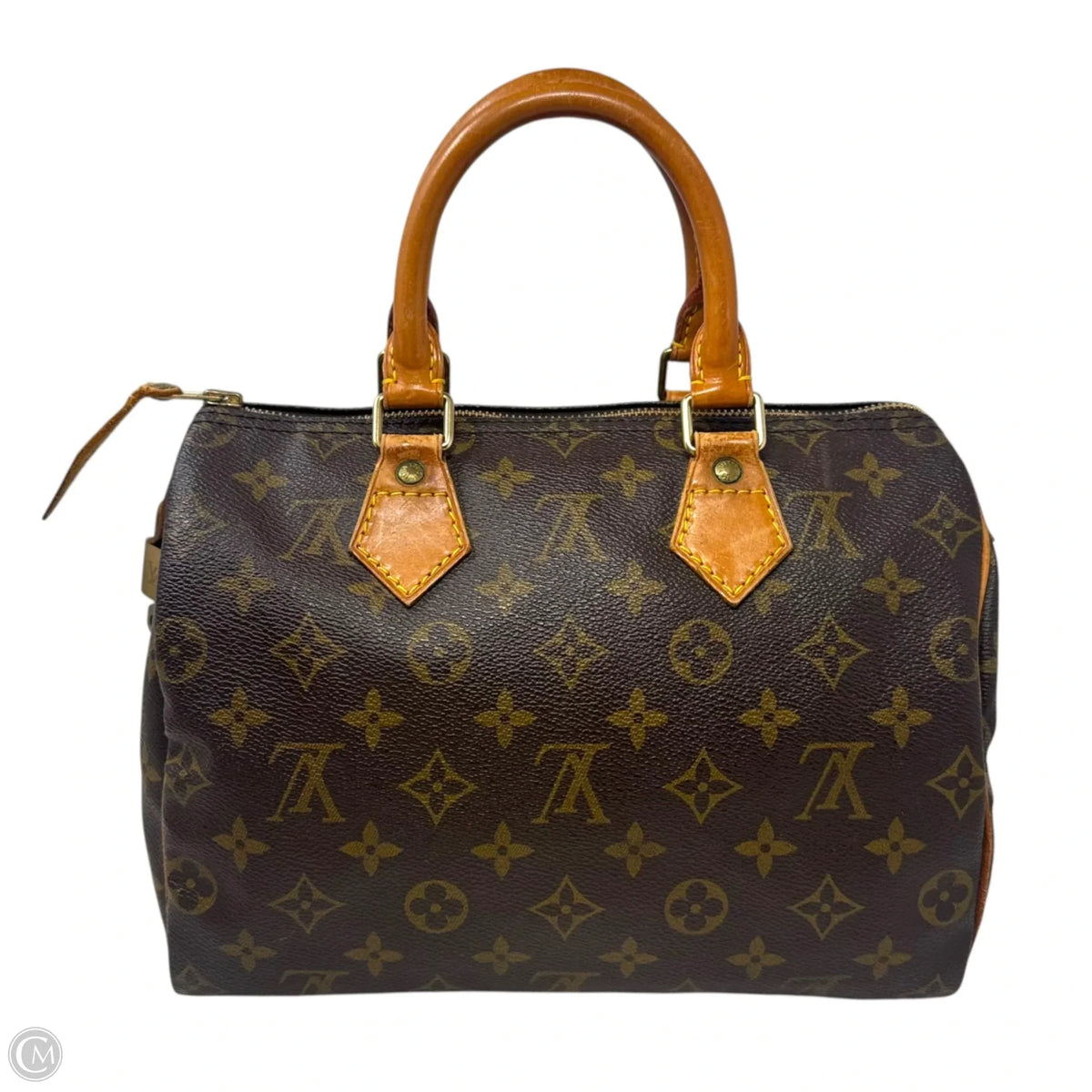 Monogram Speedy 25 (1992) Handbag Luxury Designer By Louis Vuitton, Size: Medium