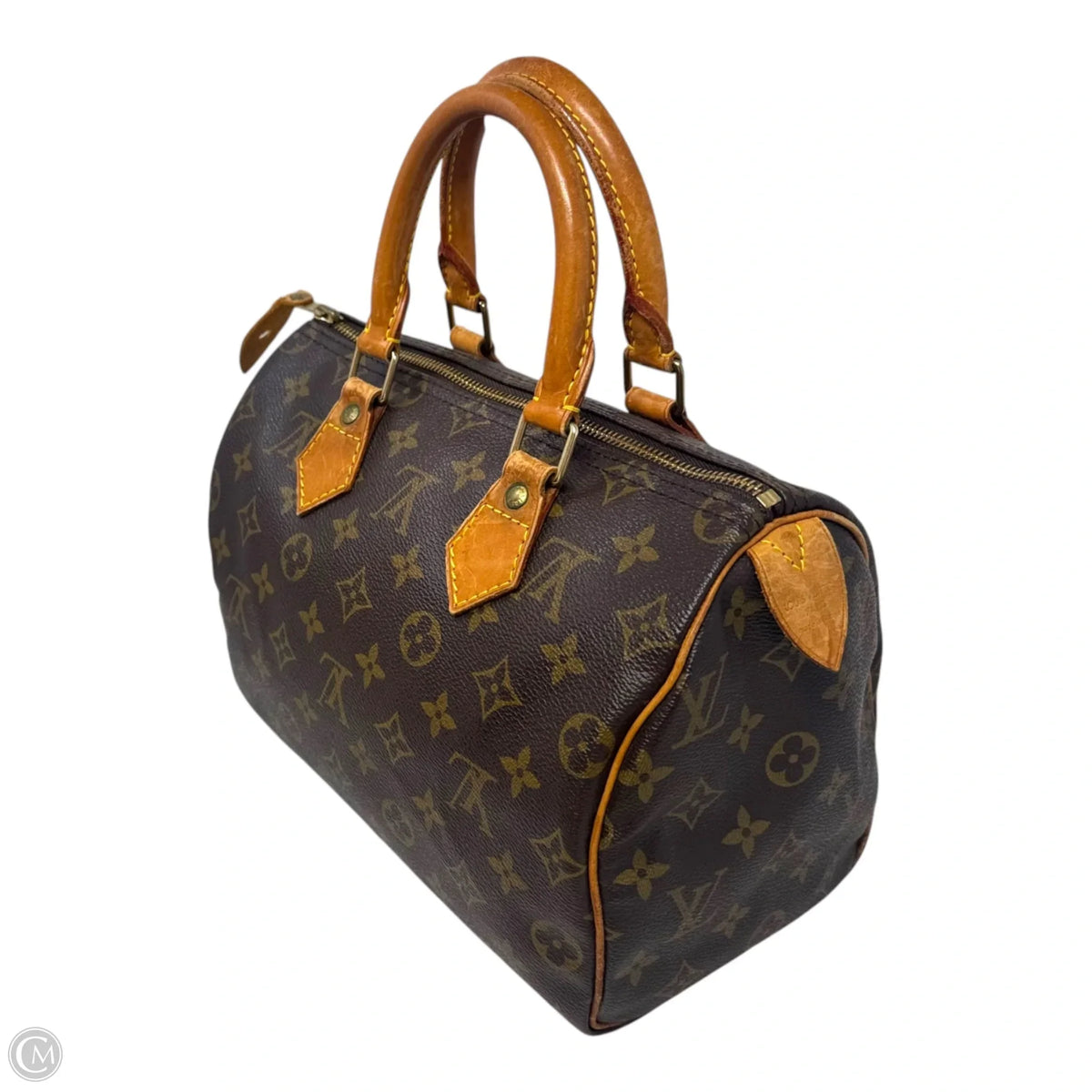 Monogram Speedy 25 (1992) Handbag Luxury Designer By Louis Vuitton, Size: Medium