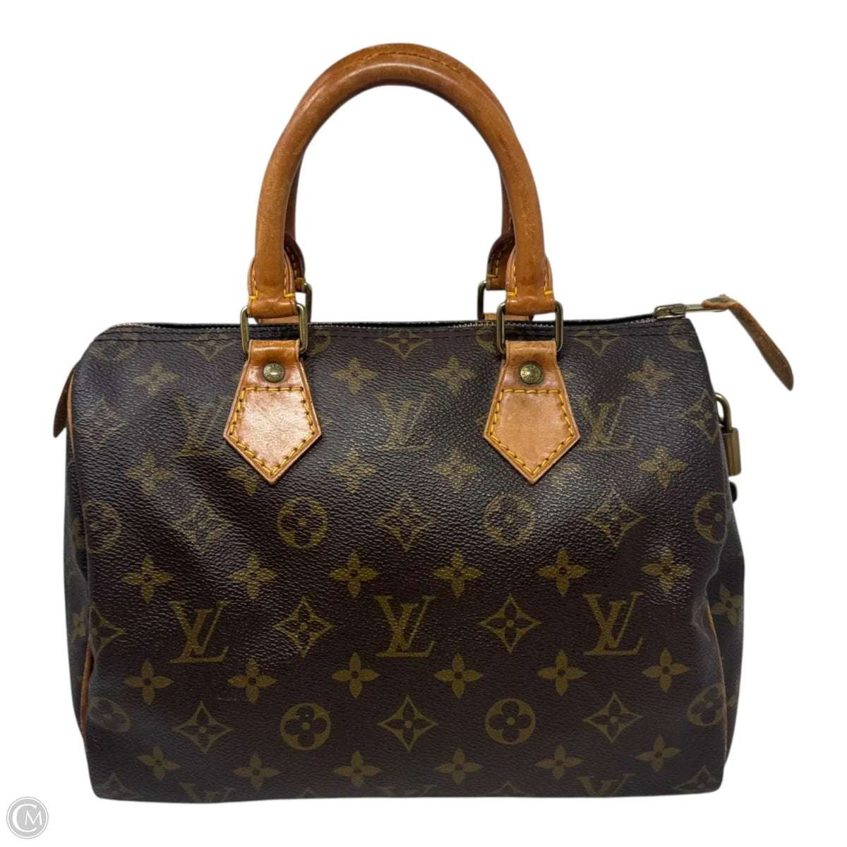 Monogram Speedy 25 (1992) Handbag Luxury Designer By Louis Vuitton, Size: Medium