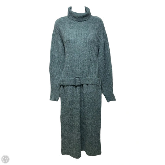 Belted Sweater Dress By Anthropologie In Green, Size: S