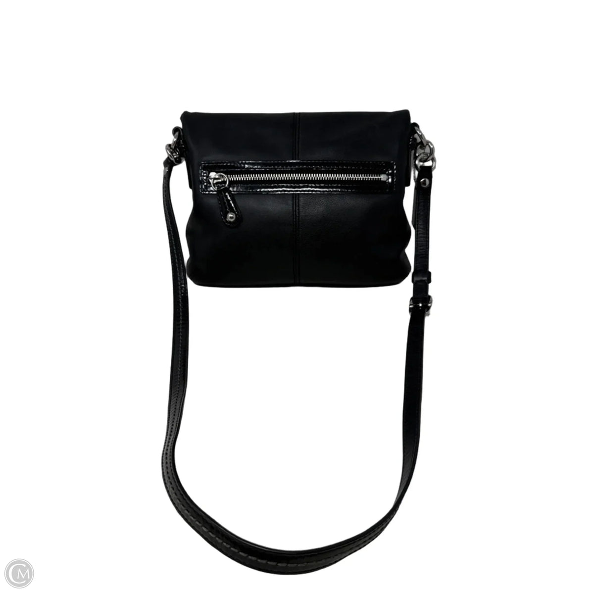 Bonnie Leather Foldover Crossbody / Convertible Bag Designer By Coach, Size: Medium