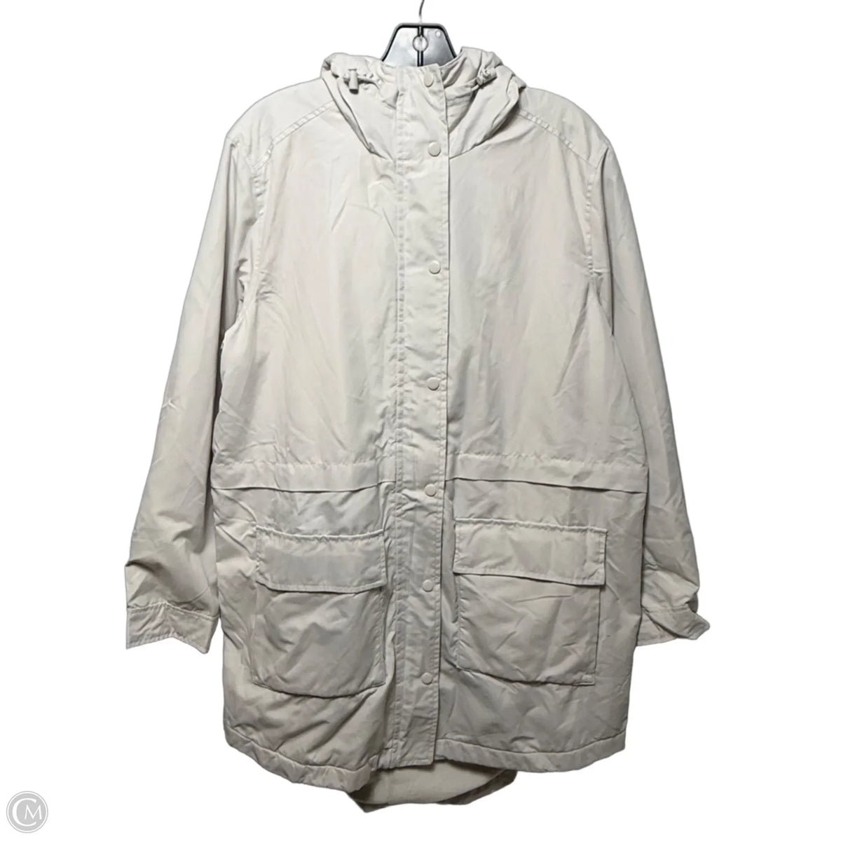 Jacket Windbreaker By Old Navy In Cream, Size: L