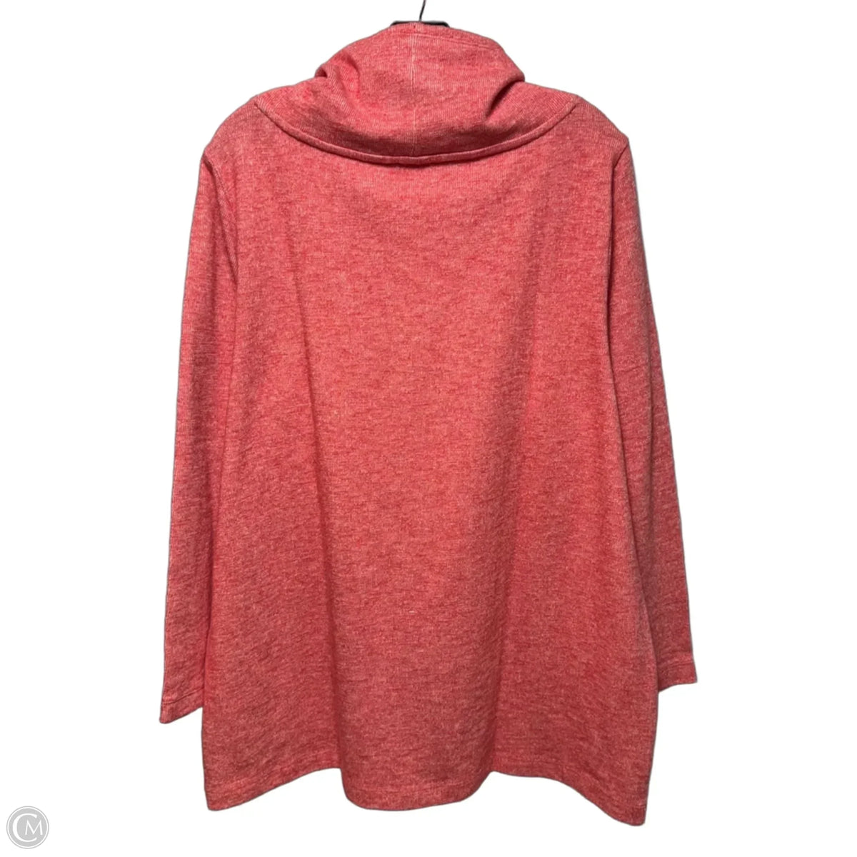Sweatshirt Collar By Talbots In Coral, Size: 2x