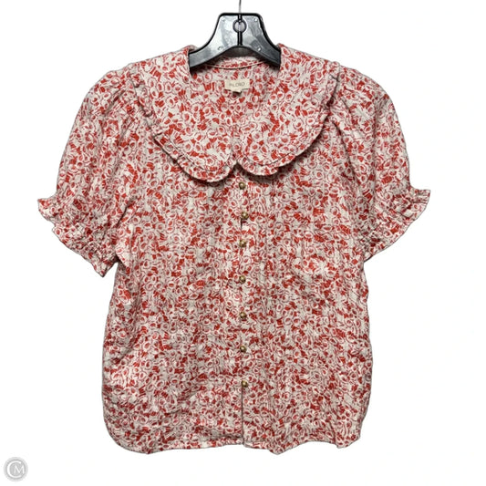 Top Short Sleeve By Pilcro In Floral Print, Size: S