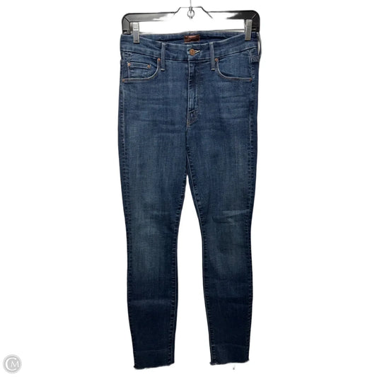 Looker Ankle Fray Jeans Designer By Mother In Blue Denim, Size: 2/26