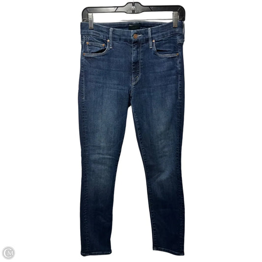 Looker Crop Jeans Designer By Mother In Blue Denim, Size: 0/25