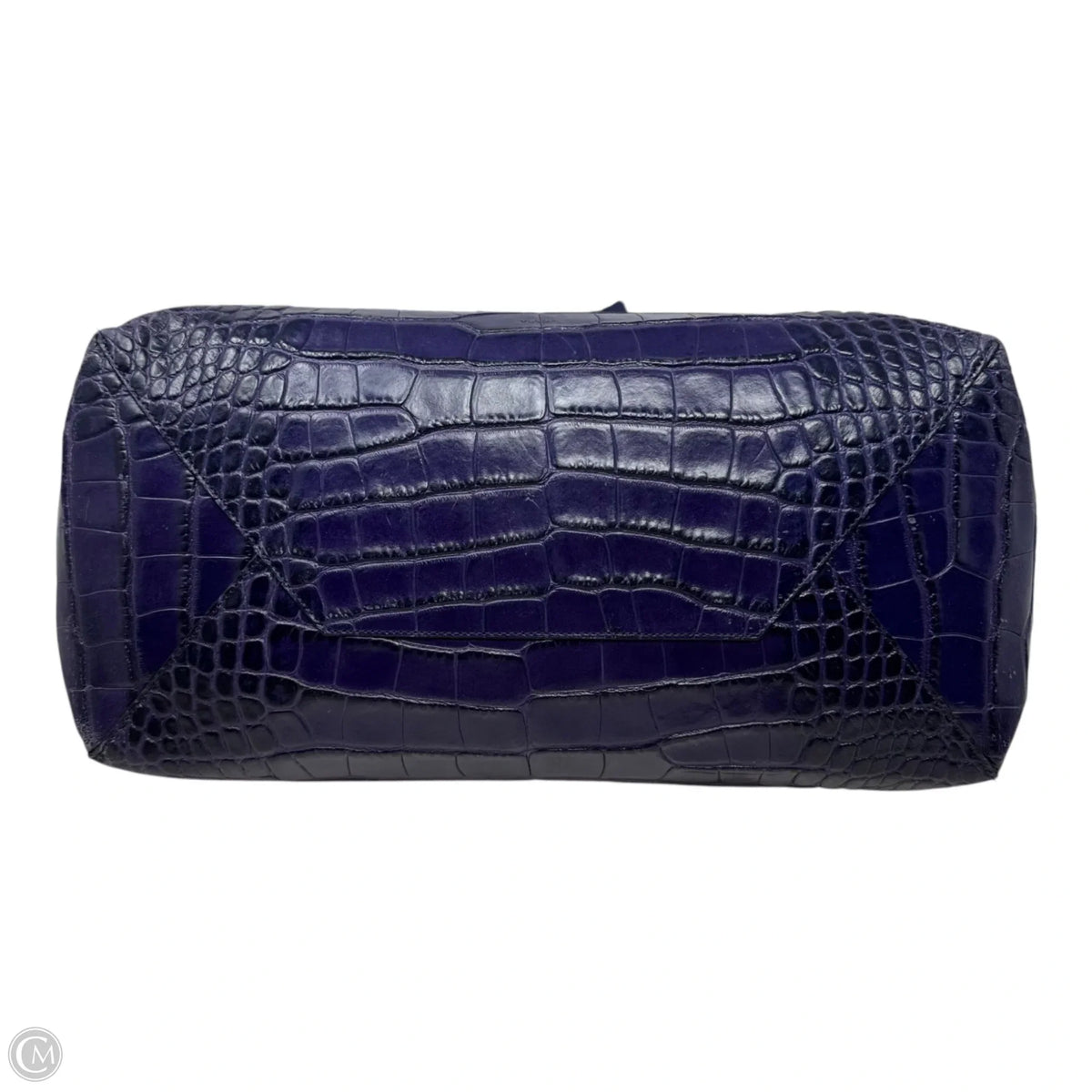 Croc Embossed Leather Tote By Vince, Size: Large