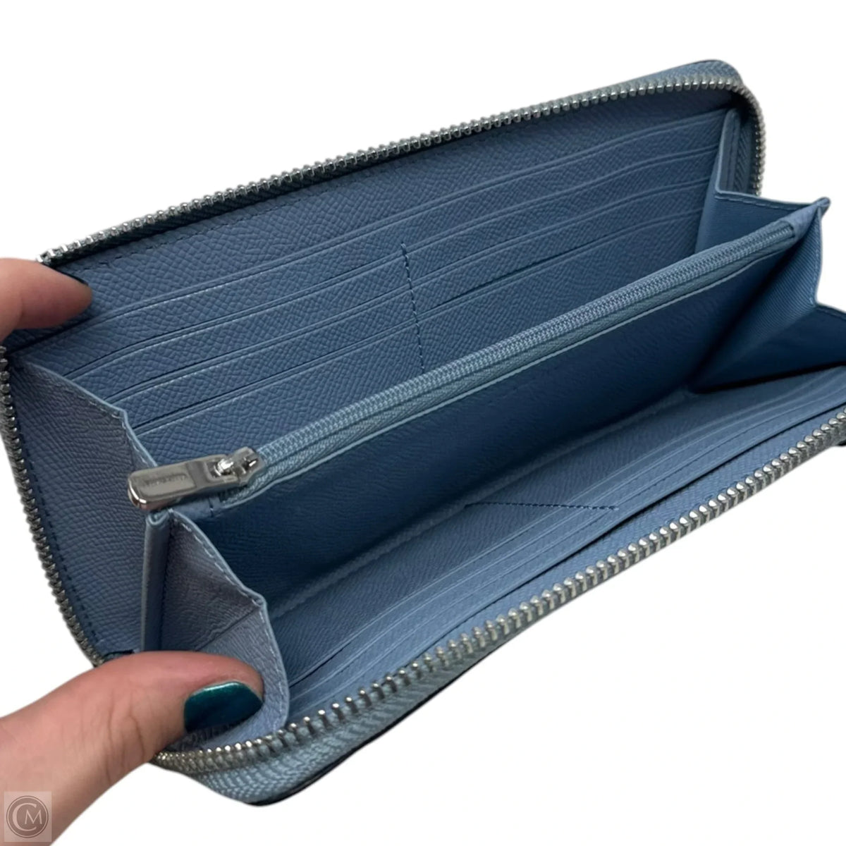Pocket Zip Wallet Designer By Coach, Size: Large