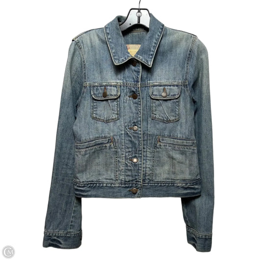 Jacket Denim By Abercrombie And Fitch In Blue Denim, Size: M