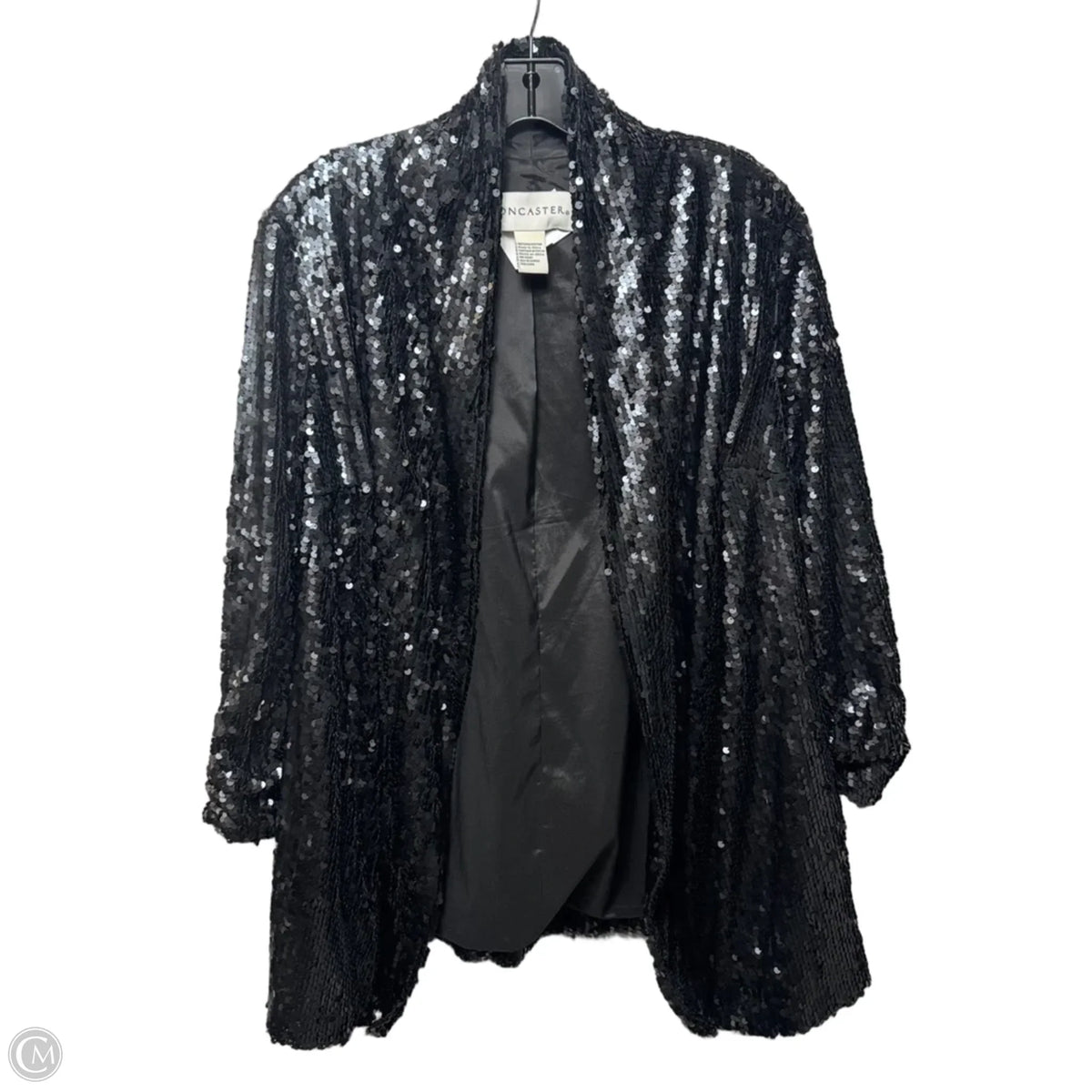 Sequin Blazer By Doncaster In Black, Size: 12