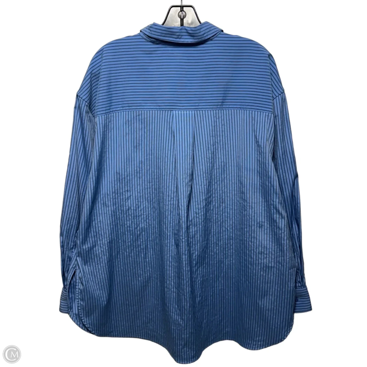 Collared Top Long Sleeve By Athleta In Striped Pattern, Size: Xl