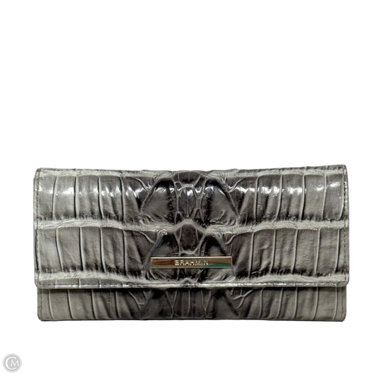 Cordelia Trifold Wallet In Mindful Grey Marana Designer By Brahmin, Size: Large