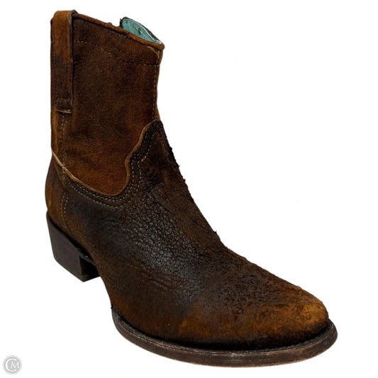 Lamb Abstract Western Boots By Corral In Brown, Size: 9.5
