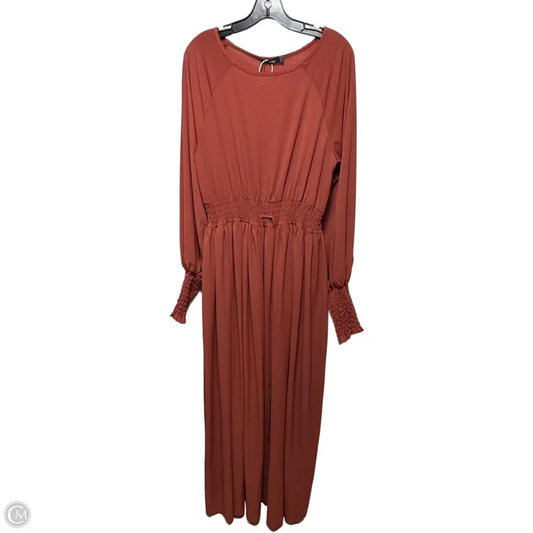 Dress Casual Maxi By Boohoo Boutique In Copper, Size: 12