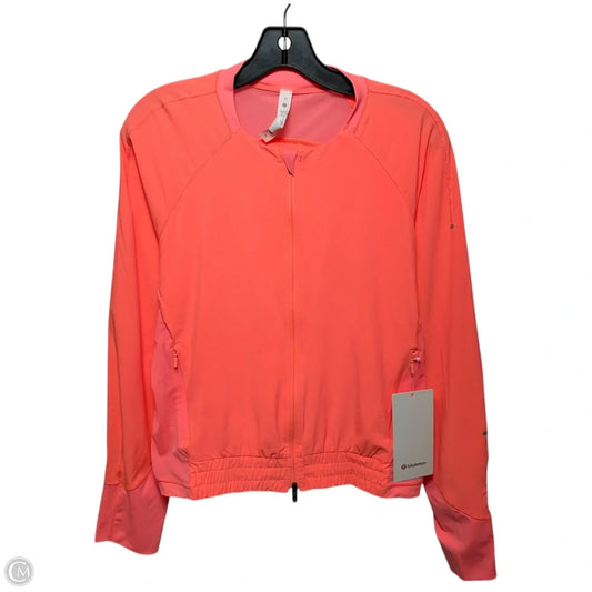 Lightweight Run Jacket Athletic By Lululemon In Coral, Size: 10